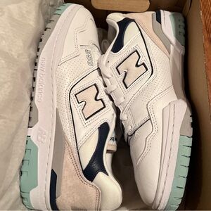 New Balance Unisex 550 Men US Size 9.5 Women US Size 11 White With Winter Fog